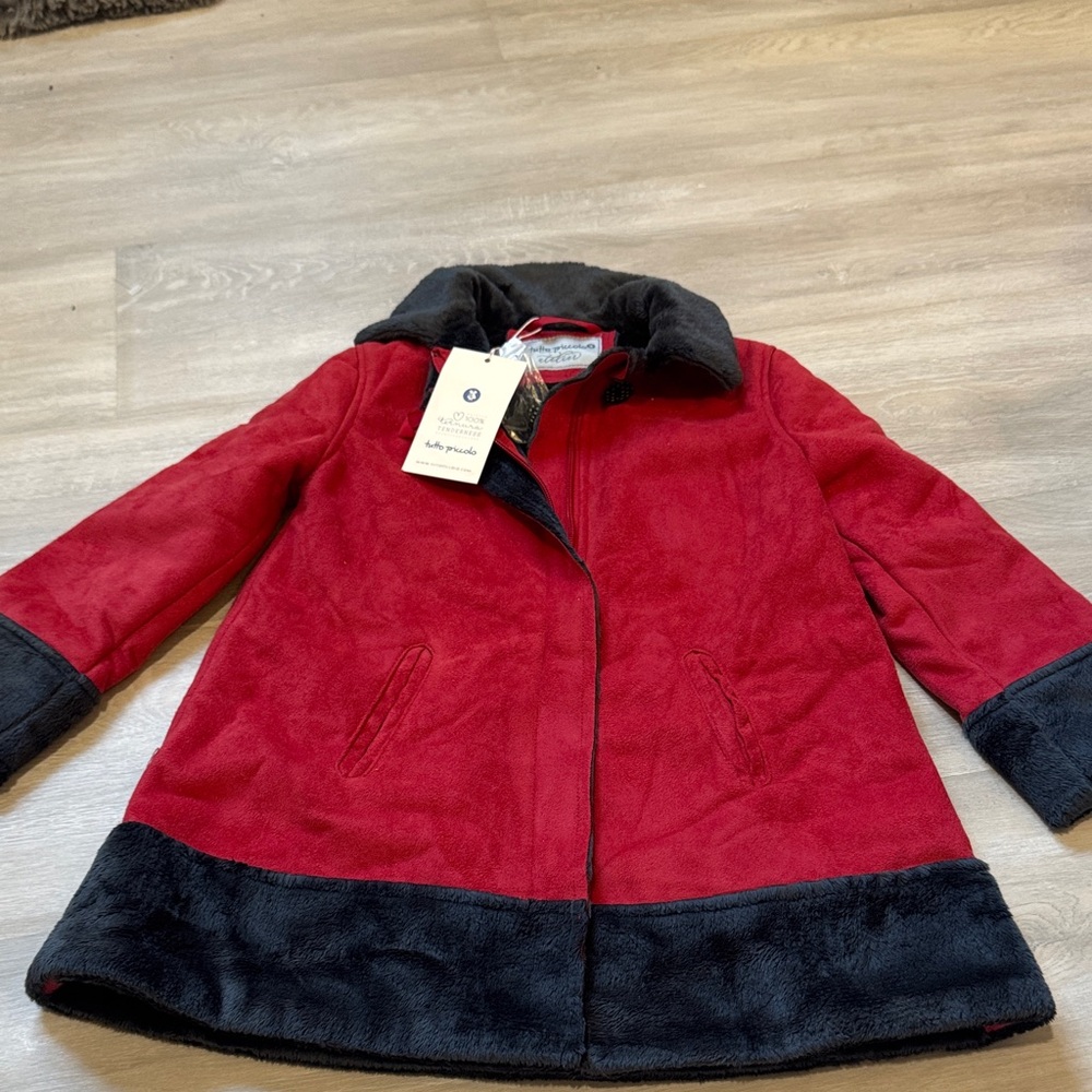 NWT Tutto Piccolo faux suede jacket size 4